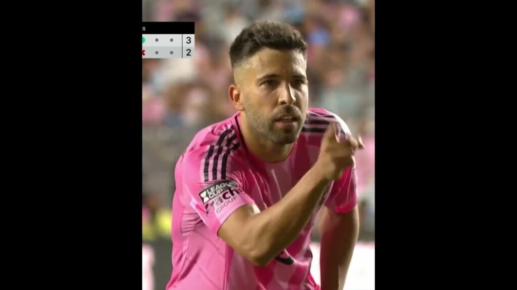 Jordi Alba after his penalty 😂 (via MLS on Apple TV)