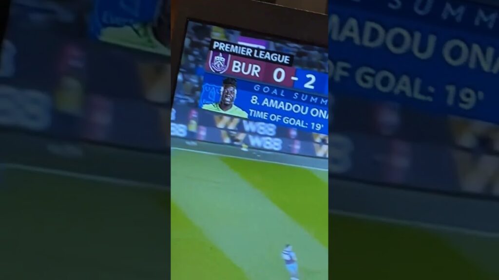 LOL: Screen Displays Manchester United's Andre Onana Instead of Amadou Onana Against Burnley