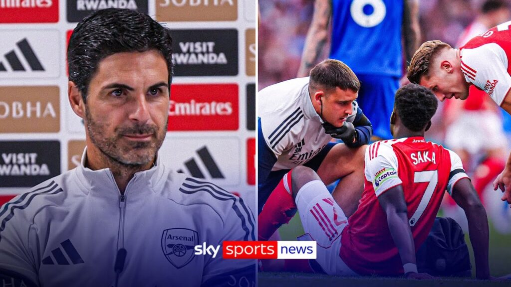 Mikel Arteta confirms Bukayo Saka out for a few weeks with hamstring injury