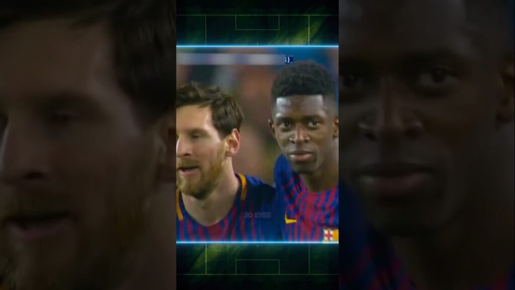 the day Messi helped Dembele 🥹