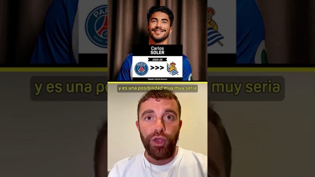 🗣️ "La Real Sociedad está intentando firmar a Carlos Soler. La negociación está muy avanzada"