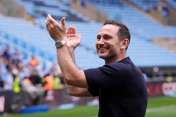 Frank Lampard smiles and claps