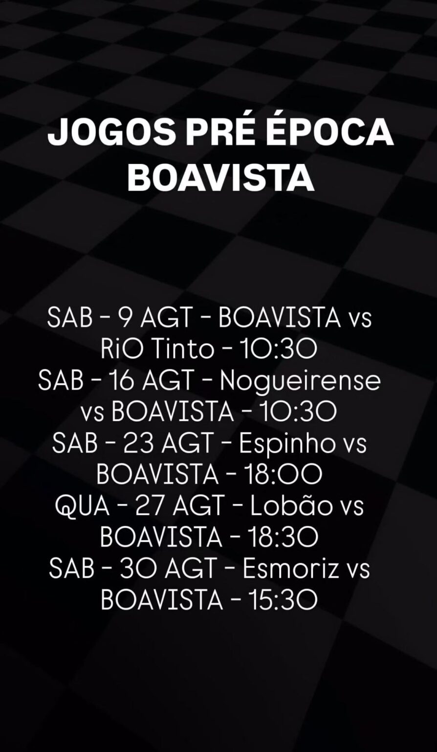 Pre época Boavista
