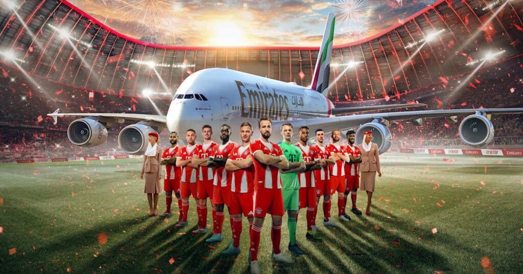 FC Bayern and Emirates sign platinum contract.