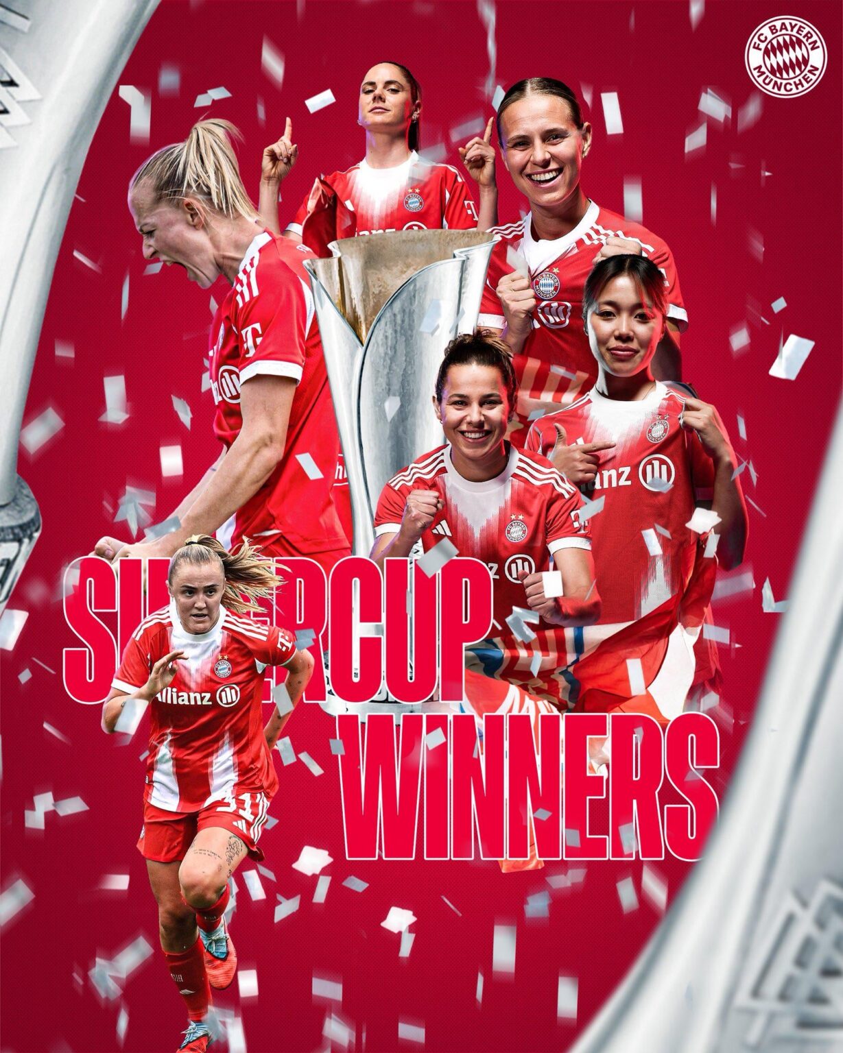 Our Women beat Wolfsburg 4-2 and won the DFB-Supercup! Congratulations!