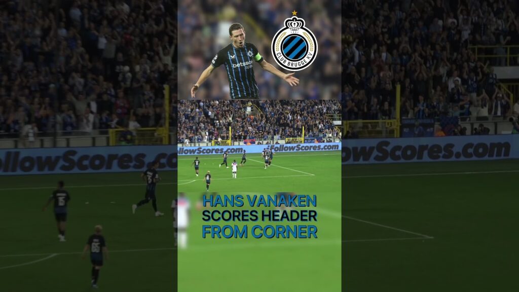 Hans Vanaken Scores Powerful Header from Corner!