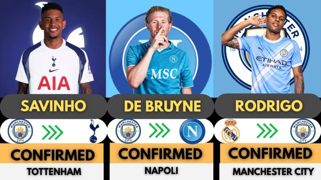 🚨MANCHESTER CITY 2025 CONFIRMED TRANSFERS & RUMOURS !🤪🔥FT.Savihno,De Bruyne,Rodrigo💰