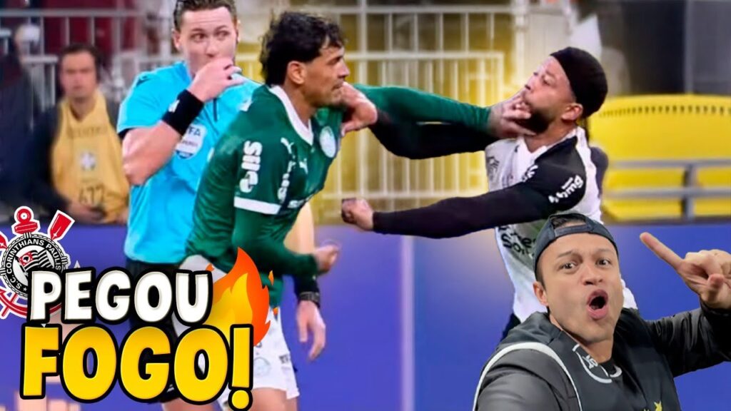 MEMPHIS DEPAY x GUSTAVO GOMEZ PEGOU FOGO NO DERBI! Corinthians x Palmeiras