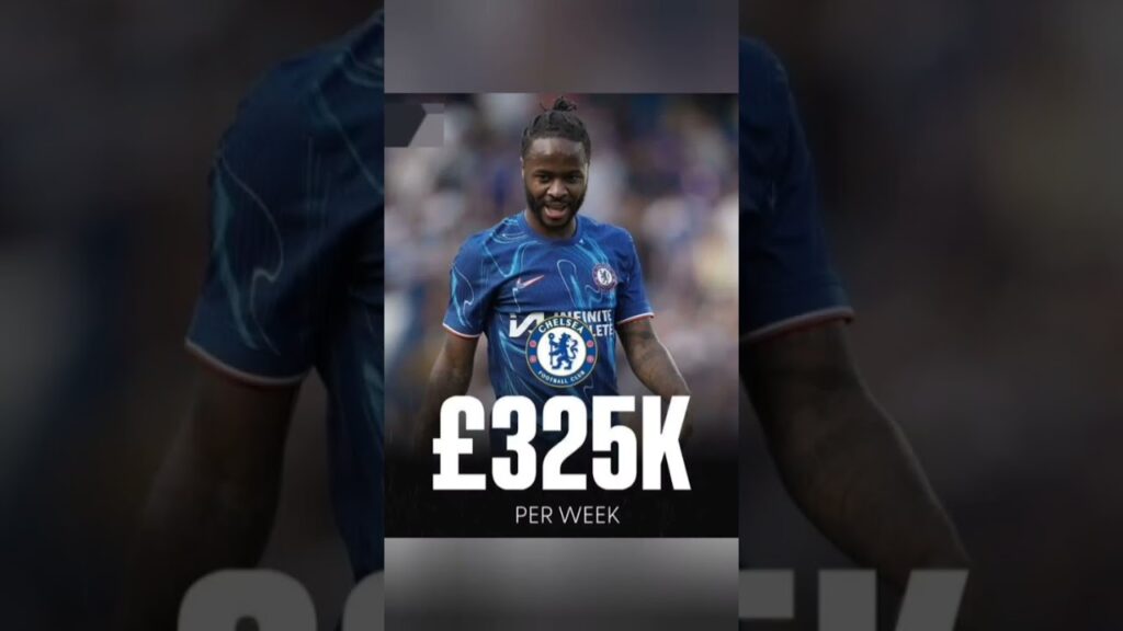 💷 Raheem Sterling’s HUGE Salary at Chelsea! 😱⚽#Sterling #ChelseaFC  #PremierLeague #playerwages