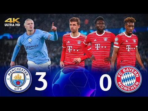 Haaland leads Man City to crush BayernMunich with a historic 3-0City(3-0) Bayern • 4K