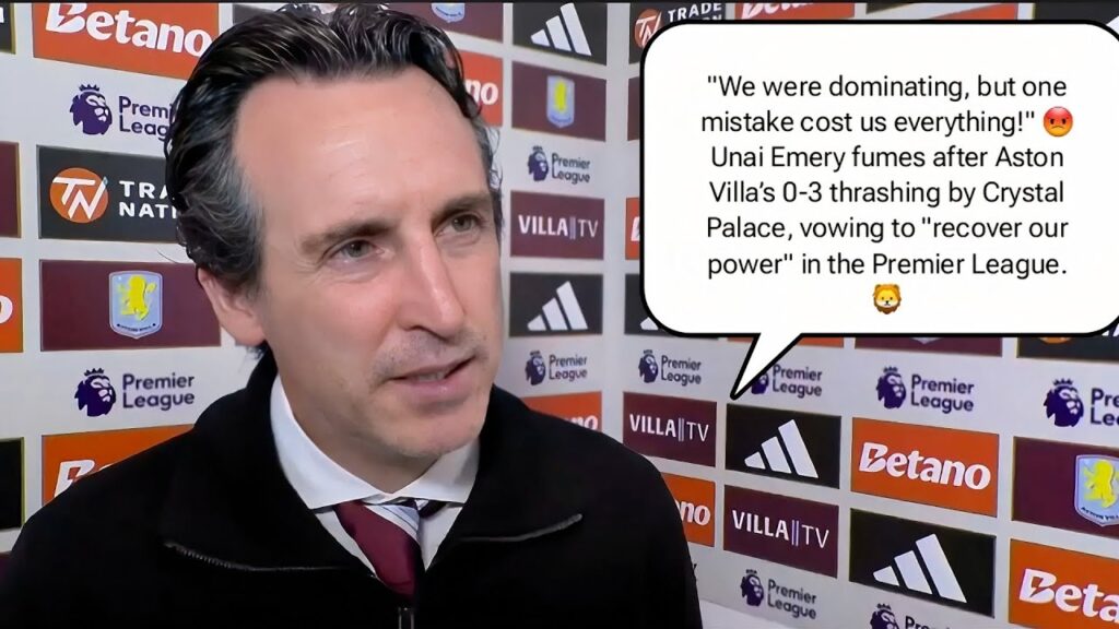 SAD FOR OUR SUPPORTERS! Unai Emery Reacts To Aston Villa’s 0-3 Crystal Palace Defeat | Post-Match