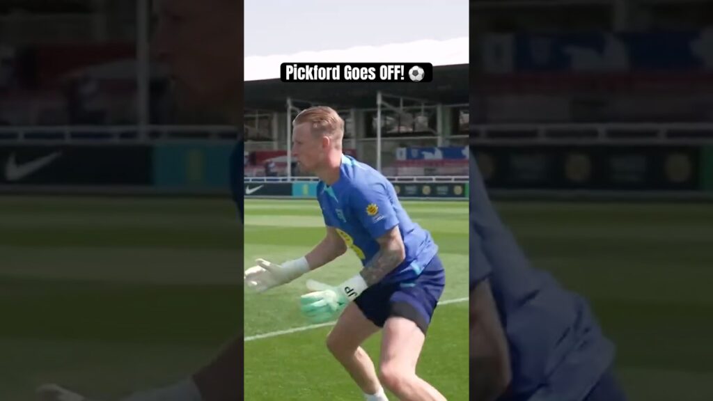 Jordan Pickford is on 🔥🔥🔥 #goalkeepertraining #goalkeeper #soccer #soccershorts #pickford
