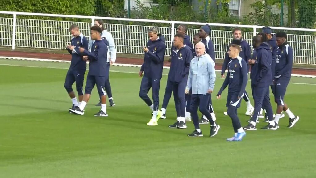 Desiré Doué ●  Lucas Digne ● Ousmane Dembélé ● Kylian Mbappé ●Training French Team