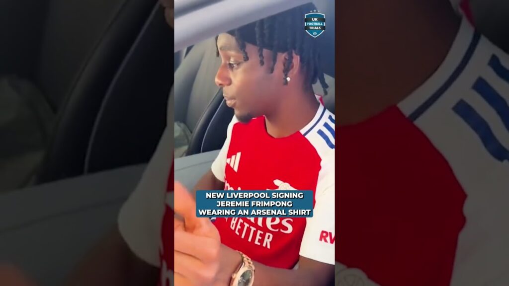 JEREMIE FRIMPONG WEARING AN ARSENAL KIT
