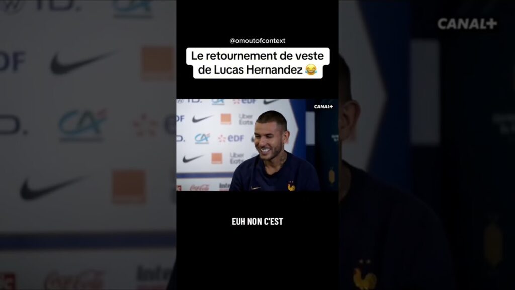 Le retournement de veste de Lucas Hernandez 😂 #TeamOM