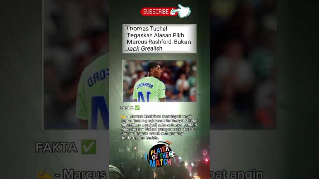 Thomas Tuchel Tegaskan Lebih Pilih Marcus Rashford Dari Pada Jack Grelis ‼️ #football #soccer