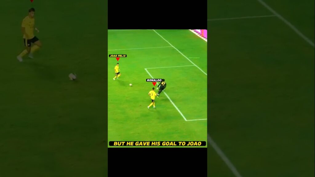Ronaldo Gave His First Goal to Joao Felix❤️‍🩹