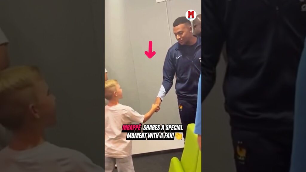 MBAPPÉ SHARES A SPECIAL MOMENT WITH A FAN👏🏻🇫🇷#KylianMbappe #France #RealMadrid #Football #Soccer