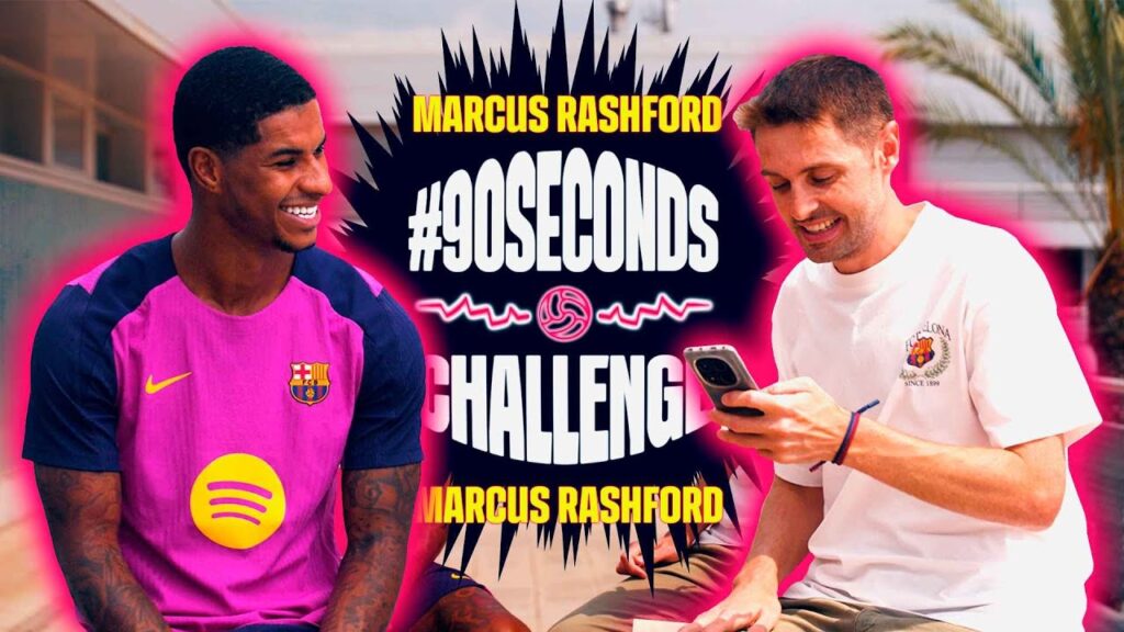 MARCUS RASHFORD TAKES THE 90 SECONDS CHALLENGE | FC BARCELONA 🔵🔴