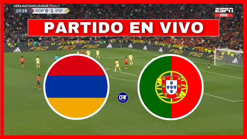 ✅ ARMENIA vs PORTUGAL [EN VIVO] 🏆 ELIMINATORIAS EUROPEAS - FECHA 1 | ¡JUEGA CRISTIANO RONALDO! 🔥