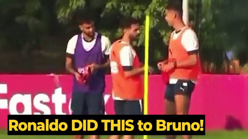 Bruno Fernandes listened to Ronaldo’s advice during Portugal’s training ahead Armenia clash