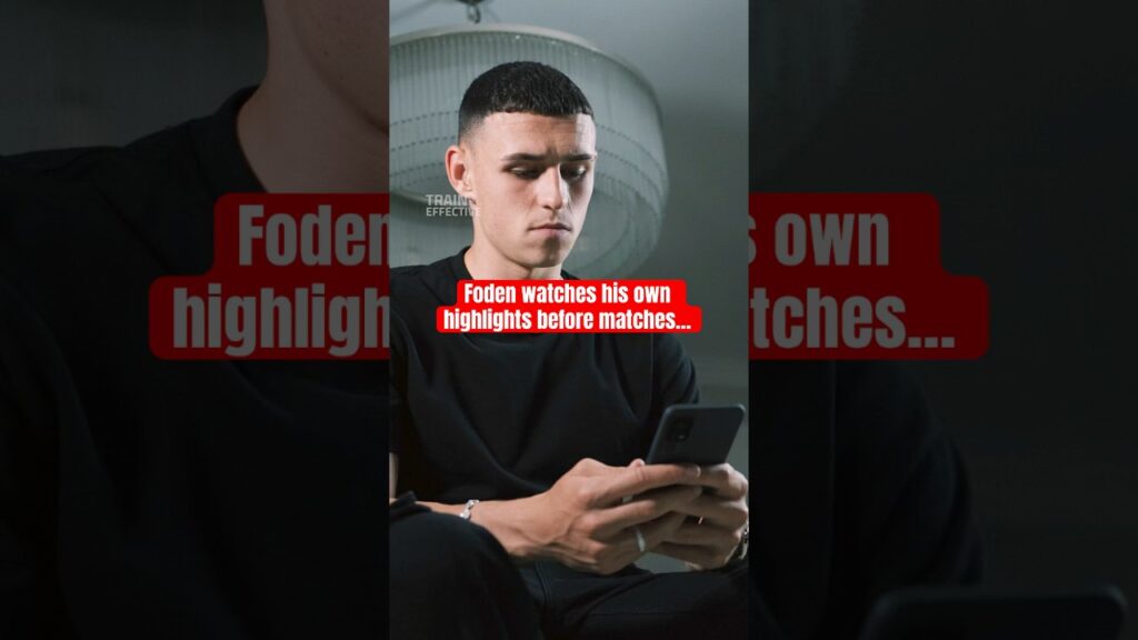 Foden Watches His Own Highlights Before Matches… #footballshorts
