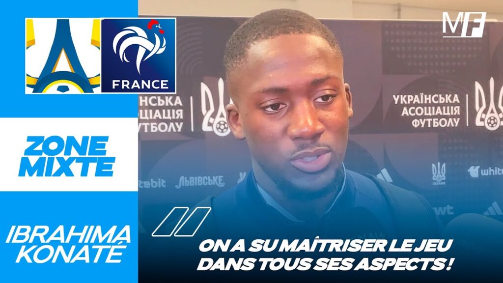 Ibrahima Konaté débriefe la victoire des Bleus face à l’Ukraine et commente la blessure de Dembélé