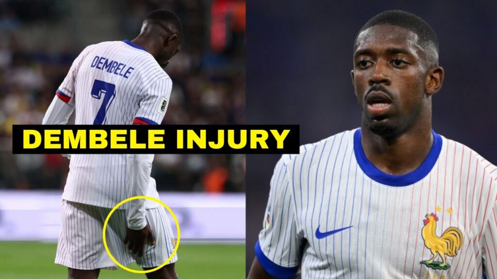 Ousmane Dembele Hamstring Injury During France v Ukraine