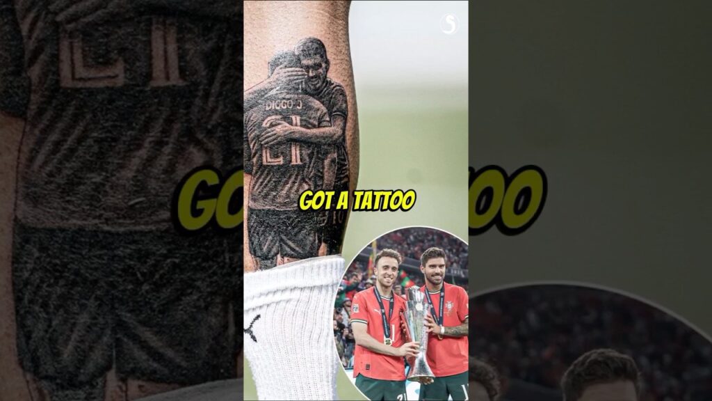 Ruben Neves gets a heartbreaking tattoo of Diogo Jota and himself to honor him ❤