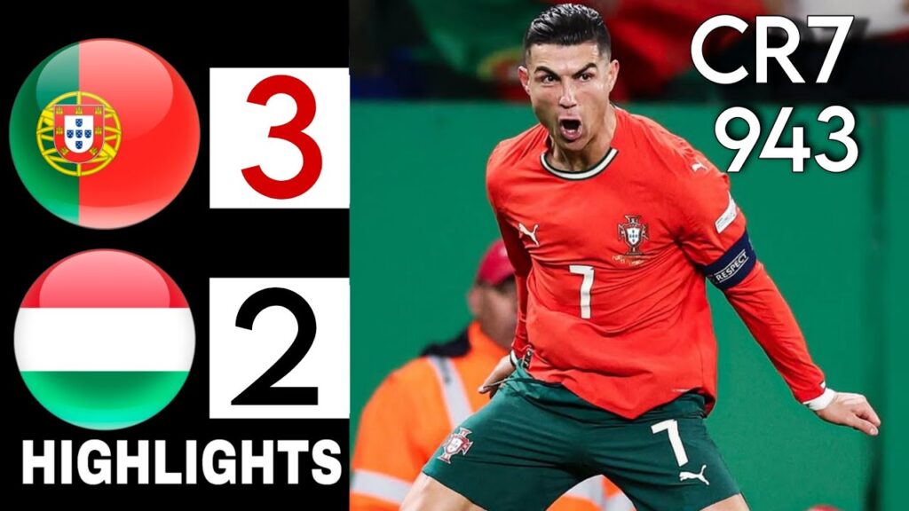 Cristiano Ronaldo Goal 3-2 portugal vs hungary  extended highlights  | World Cup Qualifiers
