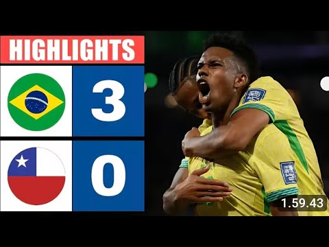 Brazil vs Chile 3-0 | World Cup 2026 Qualifiers | Highlights & Goals