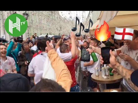 🎶 ‘Harry Maguire, your defence is terrified!’ | England fans take over the streets of Moscow 🎶 'Harry Maguire, your defence is terrified!' | England fans take over the streets of Moscow
