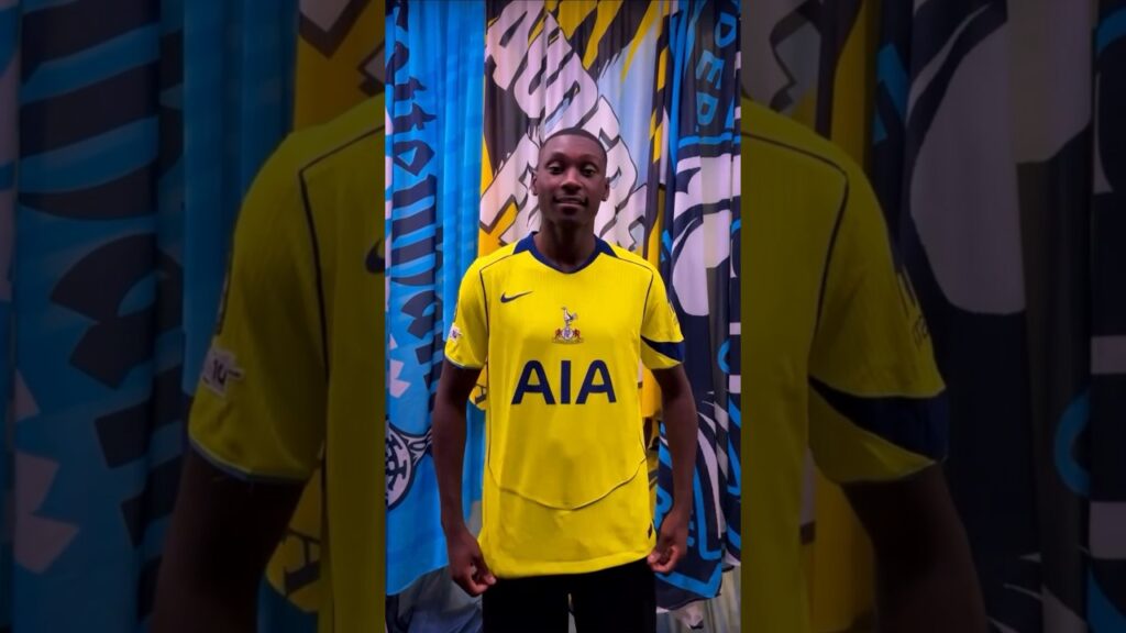 RANDAL KOLO MUANI: The New Spurs Striker Trying on the Home, Away and Third Shirt