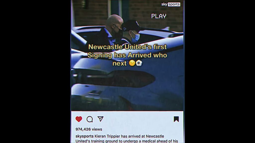 Newcastle united Have completed the move of Kieran Trippier enjoy Newcastle fans👌🏾 who’s next??