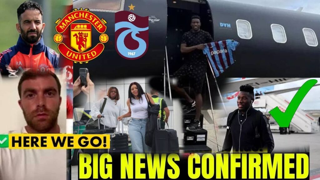 ✈️FINALLY ANDRE ONANA welcomed in TRABZONSPOR in Private Jet,🔥FABRIZIO ROMANO Announced Now #manutd