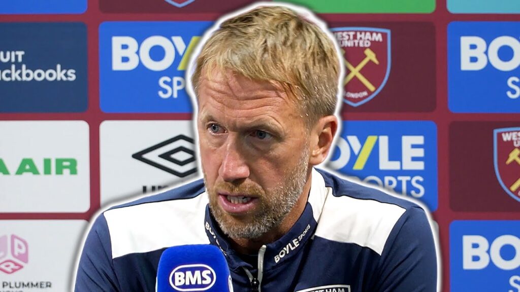 'THE RED CARD KILLED US!' 🔴 | Graham Potter | West Ham 0-3 Tottenham