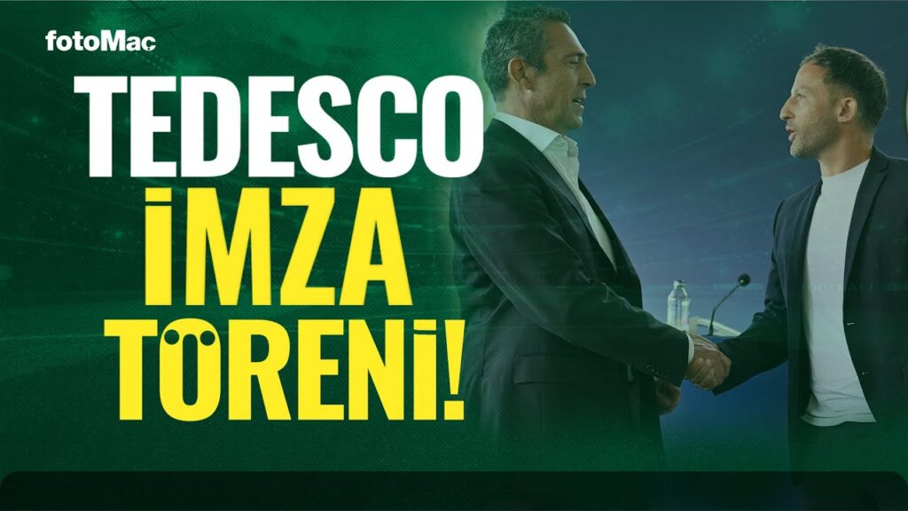 Fenerbahçe, teknik direktör Domenico Tedesco için imza töreni düzenledi.