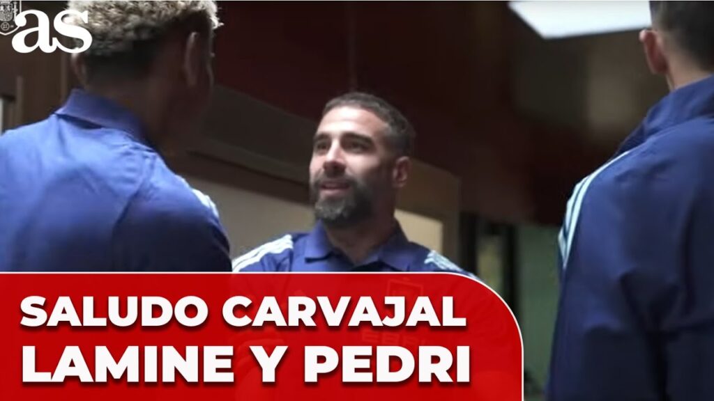 El SALUDO de CARVAJAL con LAMINE YAMAL y PEDRI que va a sorprender a más de uno