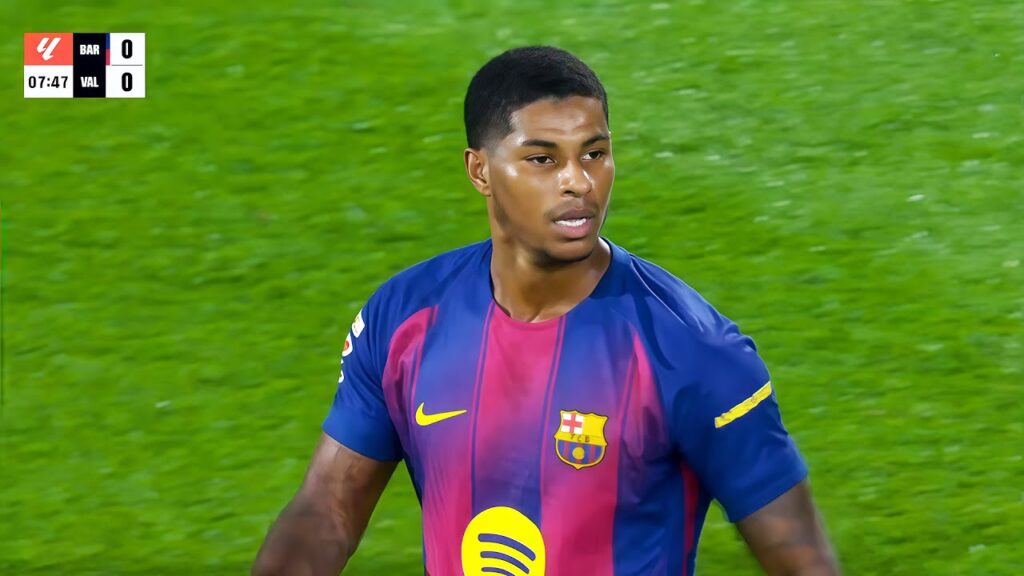 🔥Marcus Rashford vs Valencia | 1 Assist, 4 Dribbles (14/09/2025)