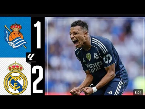 REAL MADRID VS REAL SOCIEDAD 2-1 FULL MATCH HIGHLIGHTS