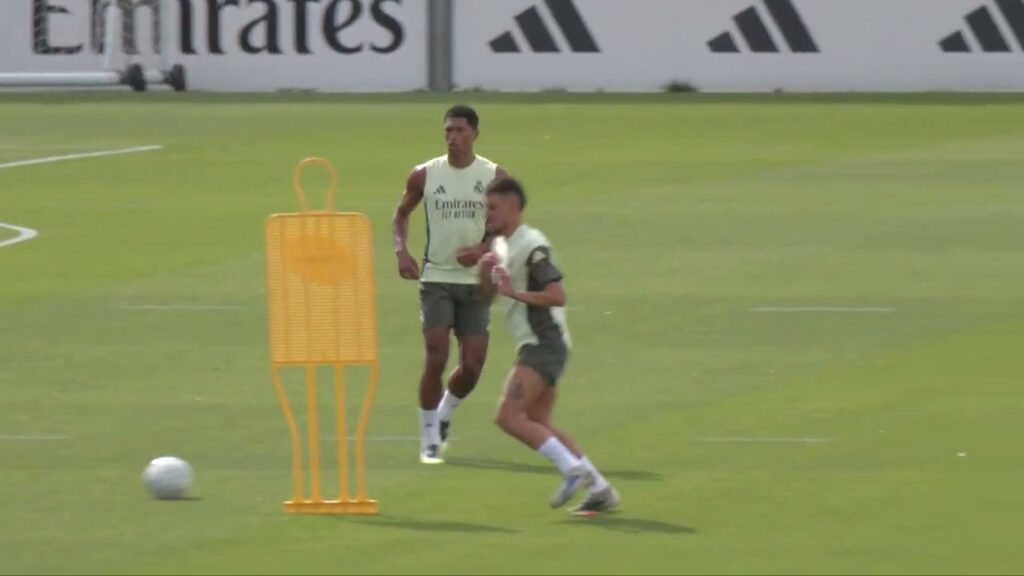 Mbappe leads Real Madrid training ahead of La Liga match against Real Sociedad.