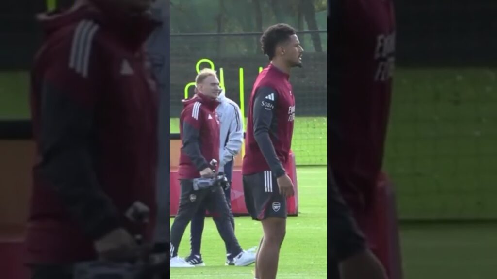 WILLIAM SALIBA BACK IN TRAINING AHEAD OF UCL CLASH IN BILBAO #arsenal #trending #football #sports