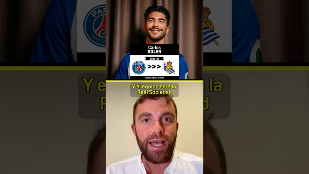 🚨 Carlos Soler llega a la Real Sociedad. Cesión con opción de compra no obligatoria
