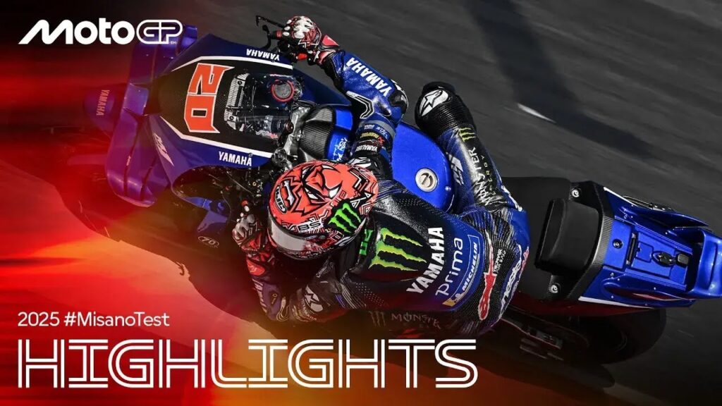 New Yamaha V4 turns heads as Pedro Acosta goes quickest at the Misano Test! ⏱️