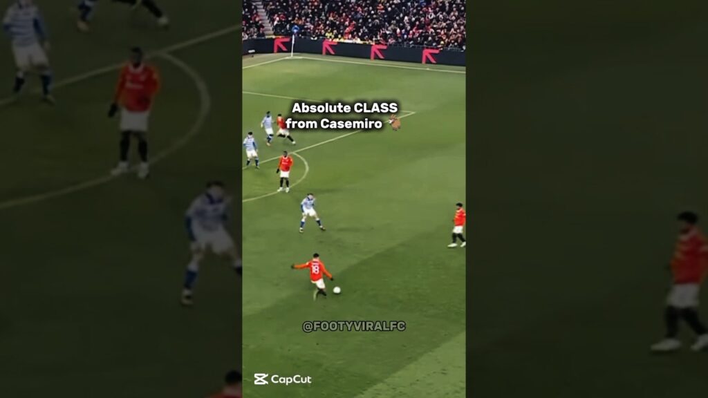 🐐 Absolute CLASS from Casemiro #football #manchesterunited #premierleague #mufc #casemiro