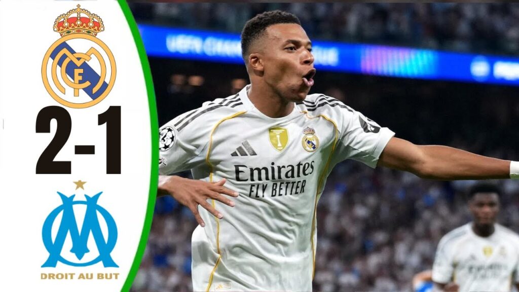 Real Madrid vs Olympique Marseille 2-1 All Goals & Highlights UCL Matches 2025