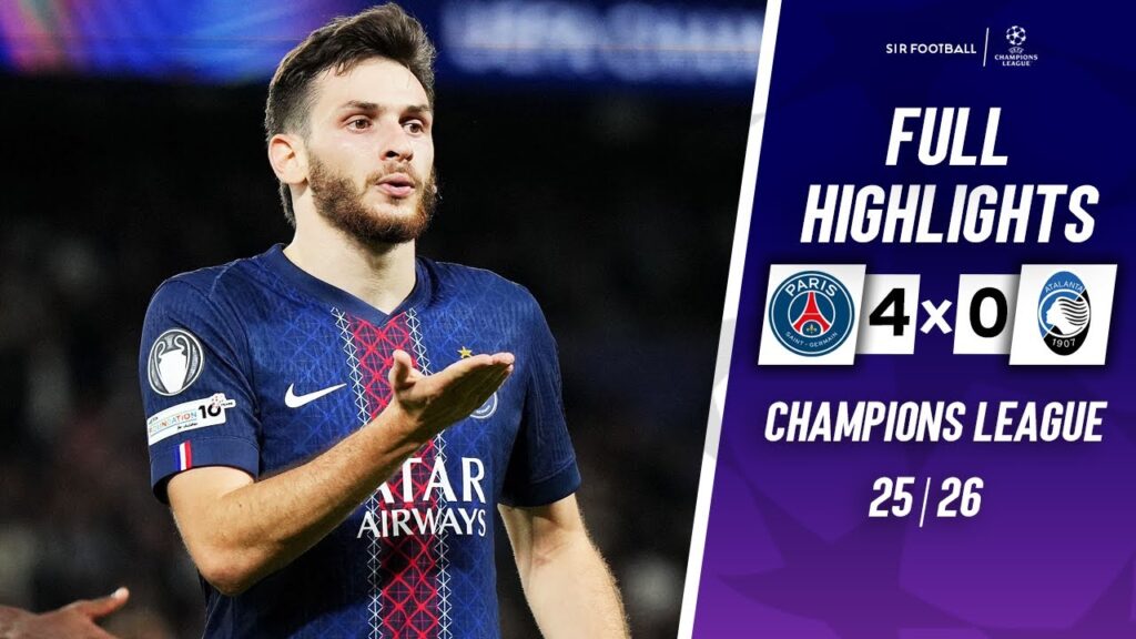 PSG vs Atalanta 4-0 • Highlights & All Goals - Goncalo Ramos Goal