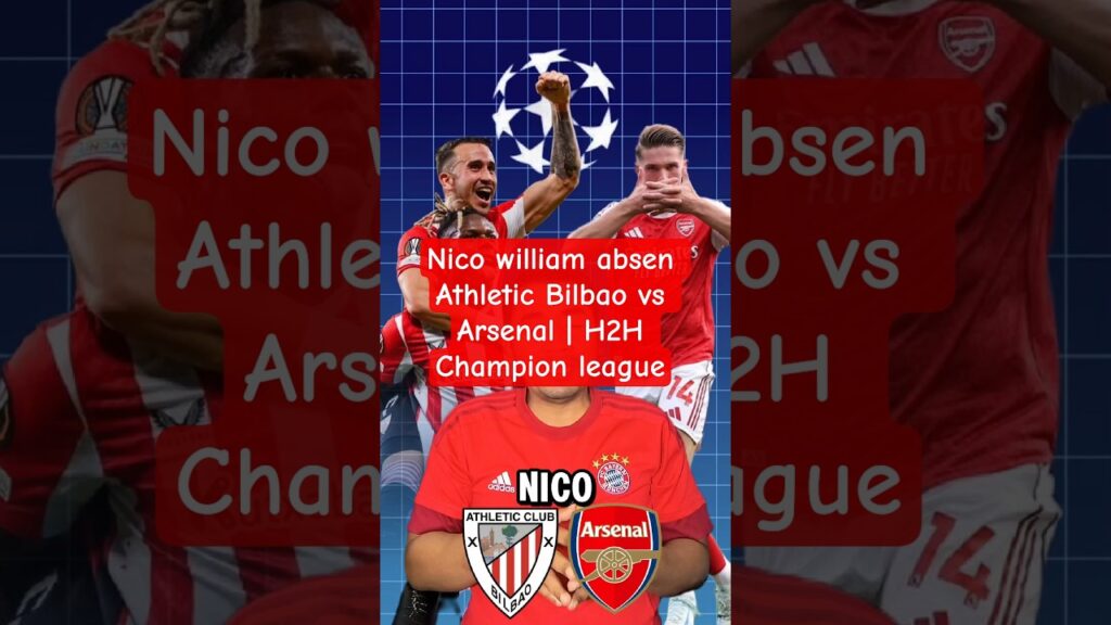 Nico william absen Athletic Bilbao vs Arsenal | H2H Champion league #arsenal #championsleague