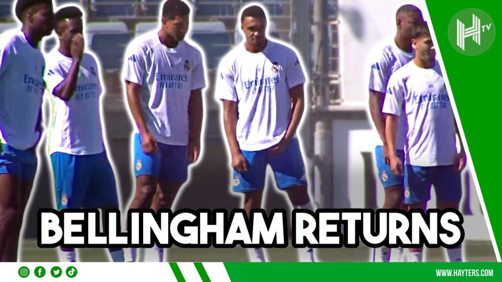 Bellingham RETURNS to Real Madrid training | Champions League