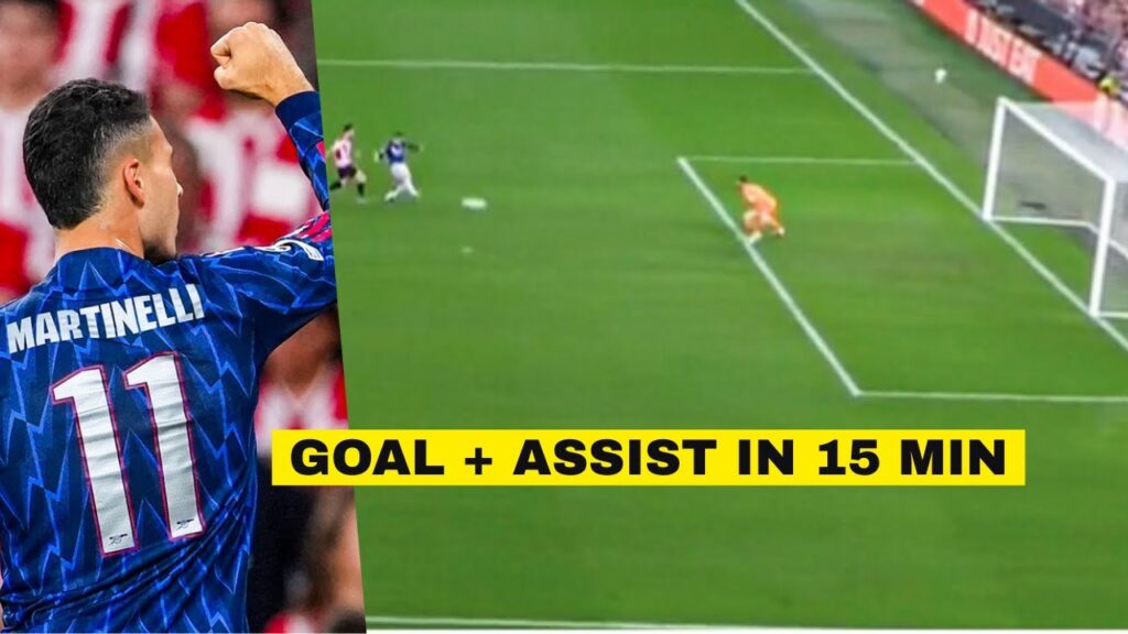Gabriel Martinelli Goal & Assist in 16 Minutes Off The Bench in Arsenal 2-0 v Athletic Club